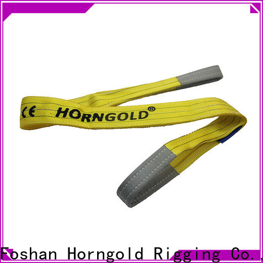 Horngold polyester flat polyester woven webbing sling factory for lifting