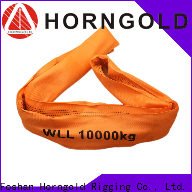 Latest nylon lifting straps with hooks round factory for lifting