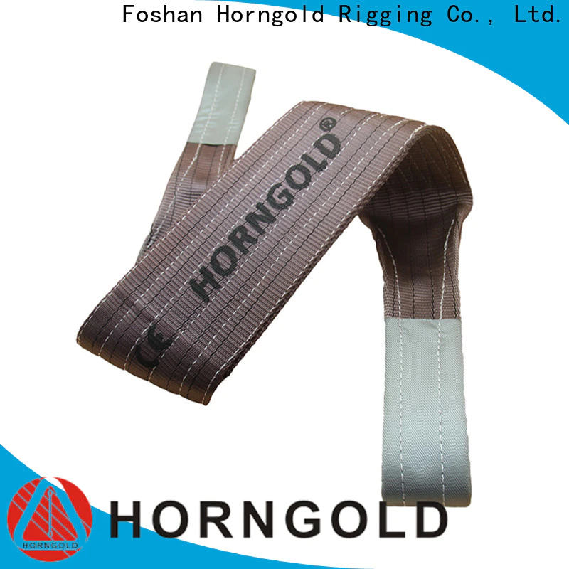 Horngold ultra flat polyester woven webbing sling manufacturers for lifting