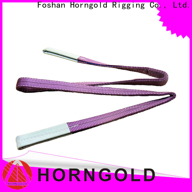 Horngold flat polyester round sling suppliers for lashing