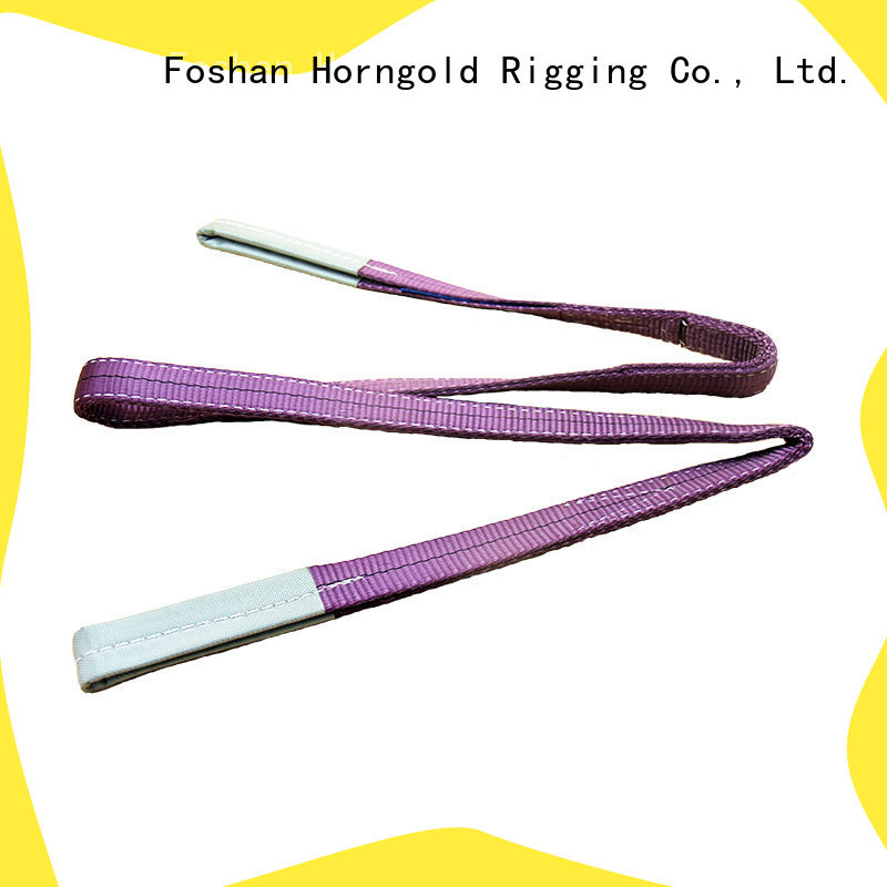 Horngold Custom flat eye web sling supply for cargo